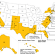Illustration for article titled A Map of National Landmarks That Are Most Vulnerable to Climate Change